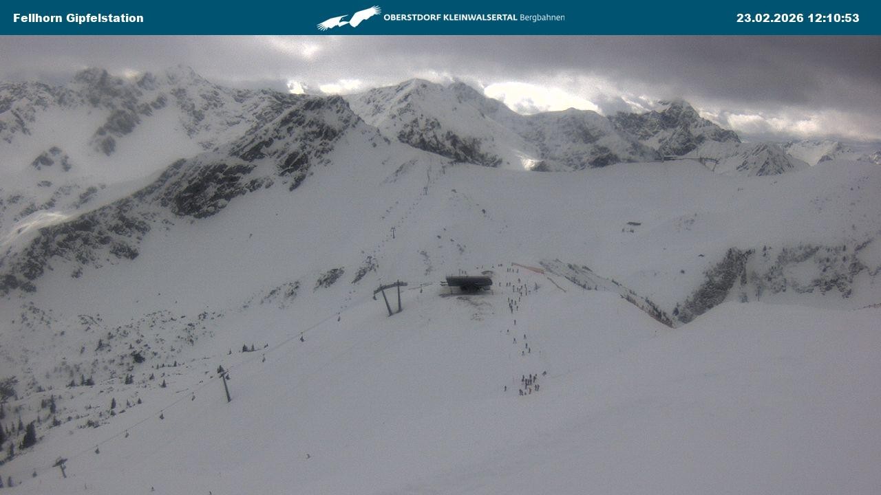 Archiv Foto Webcam Bergstation Fellhornbahn (1.967m)