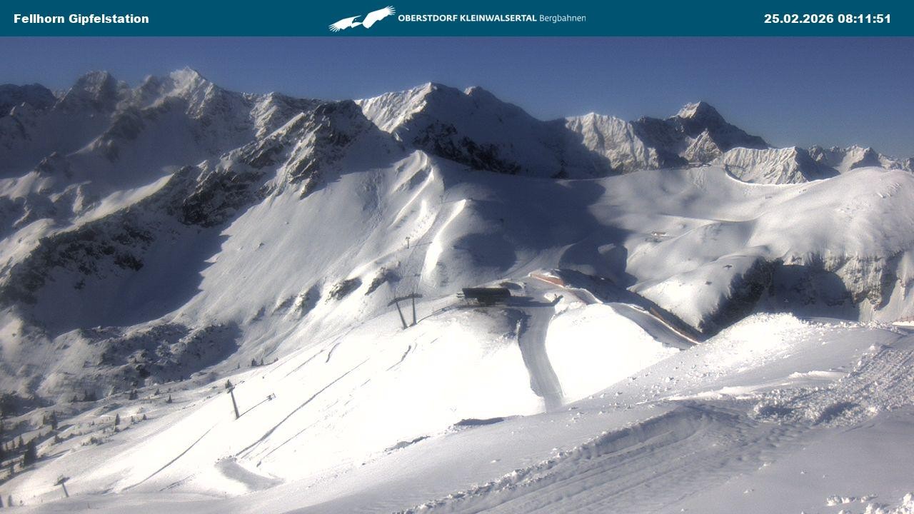 Archived image Webcam Fellhornbahn - Top Station (1.967m)