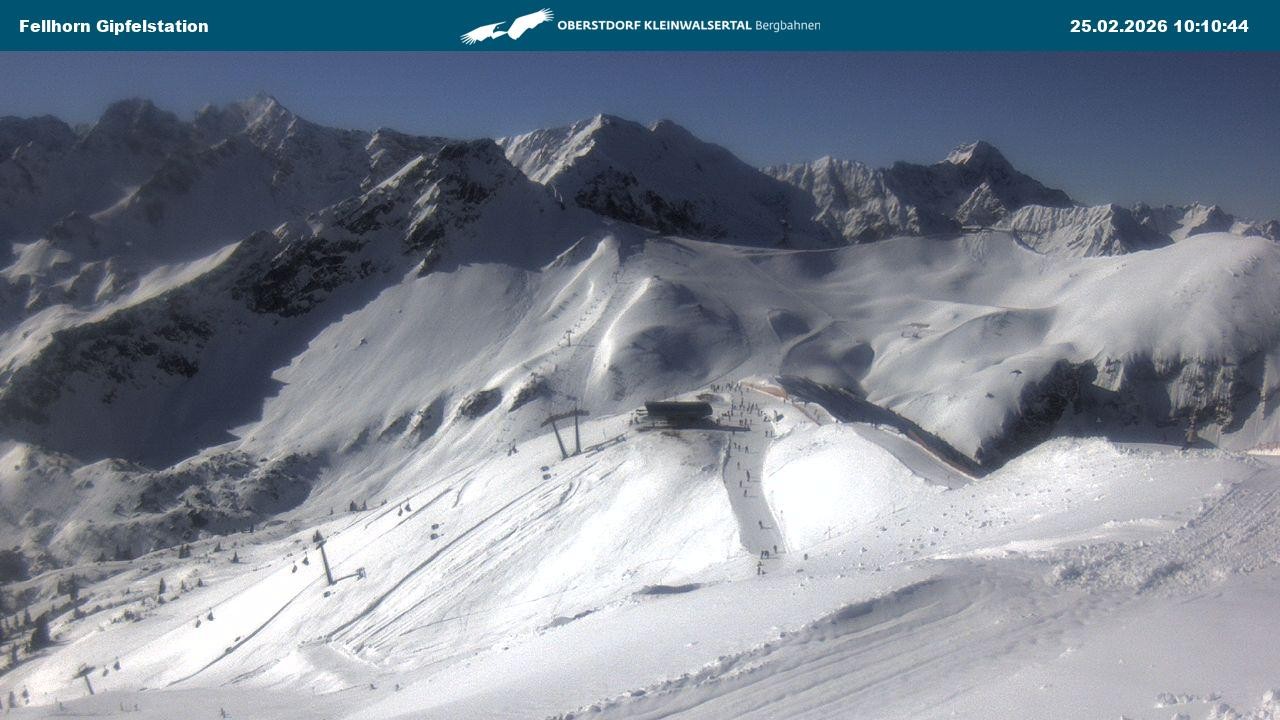 Archived image Webcam Fellhornbahn - Top Station (1.967m)