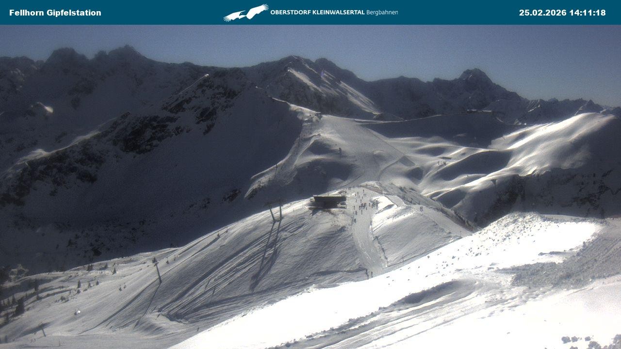 Archived image Webcam Fellhornbahn - Top Station (1.967m)