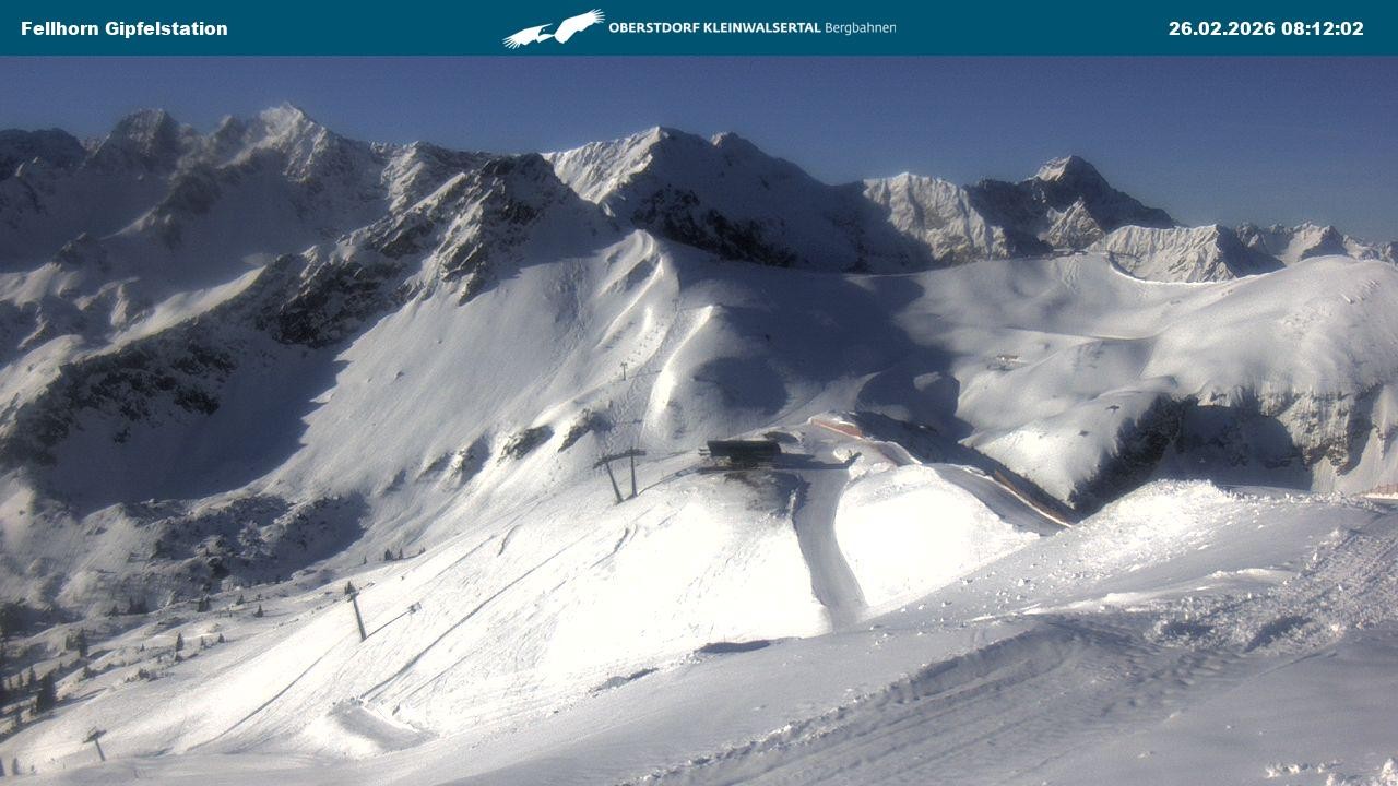 Archived image Webcam Fellhornbahn - Top Station (1.967m)