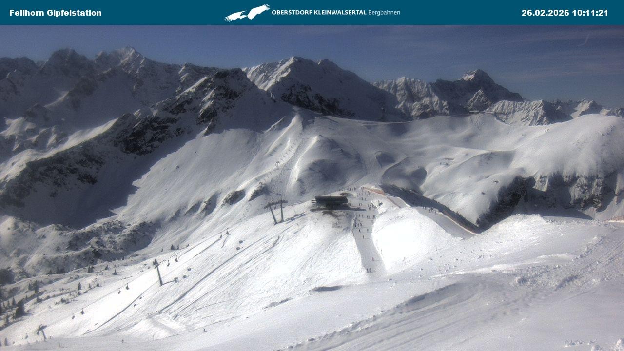 Archived image Webcam Fellhornbahn - Top Station (1.967m)