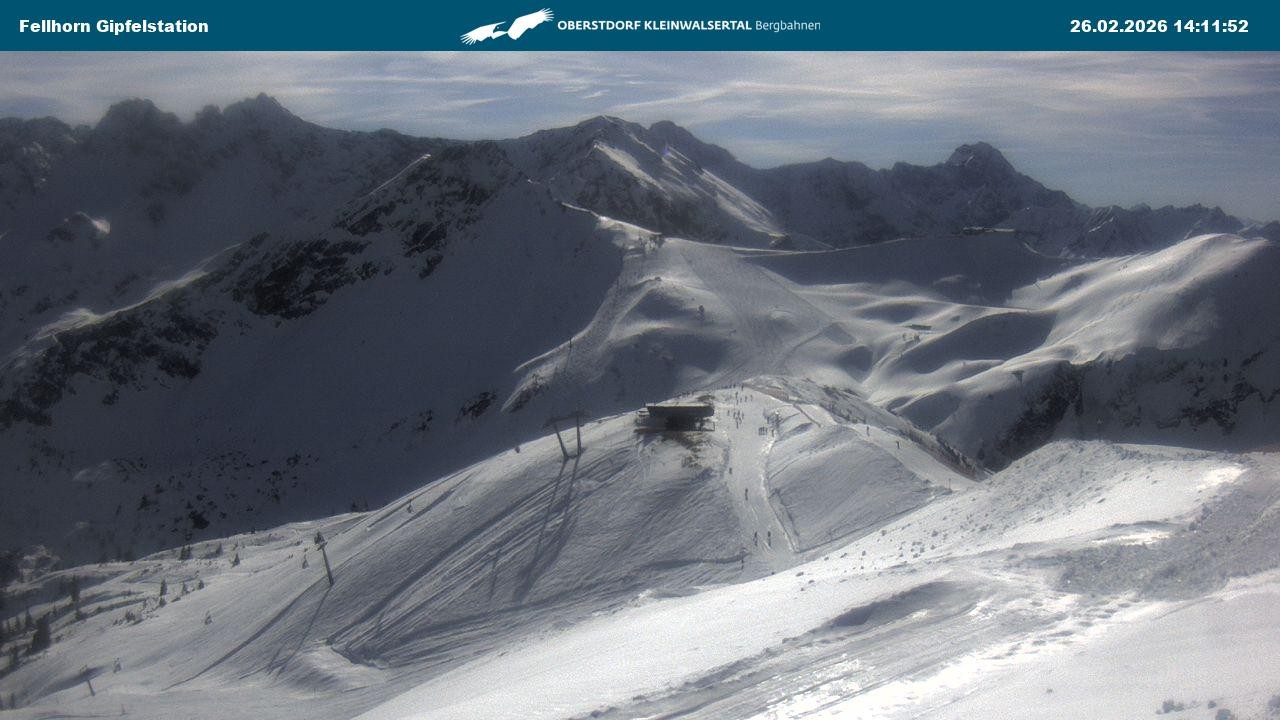 Archived image Webcam Fellhornbahn - Top Station (1.967m)