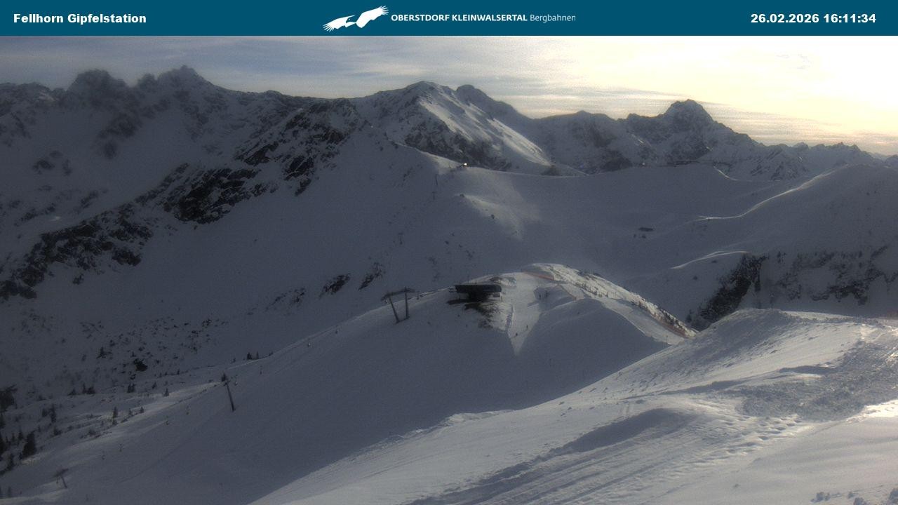Archived image Webcam Fellhornbahn - Top Station (1.967m)