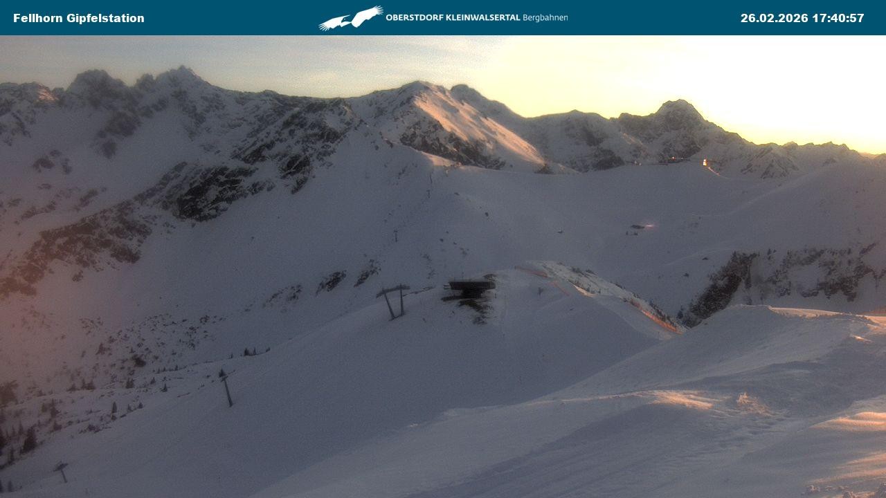 Archived image Webcam Fellhornbahn - Top Station (1.967m)