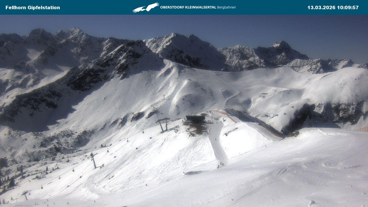 Archived image Webcam Fellhornbahn - Top Station (1.967m)