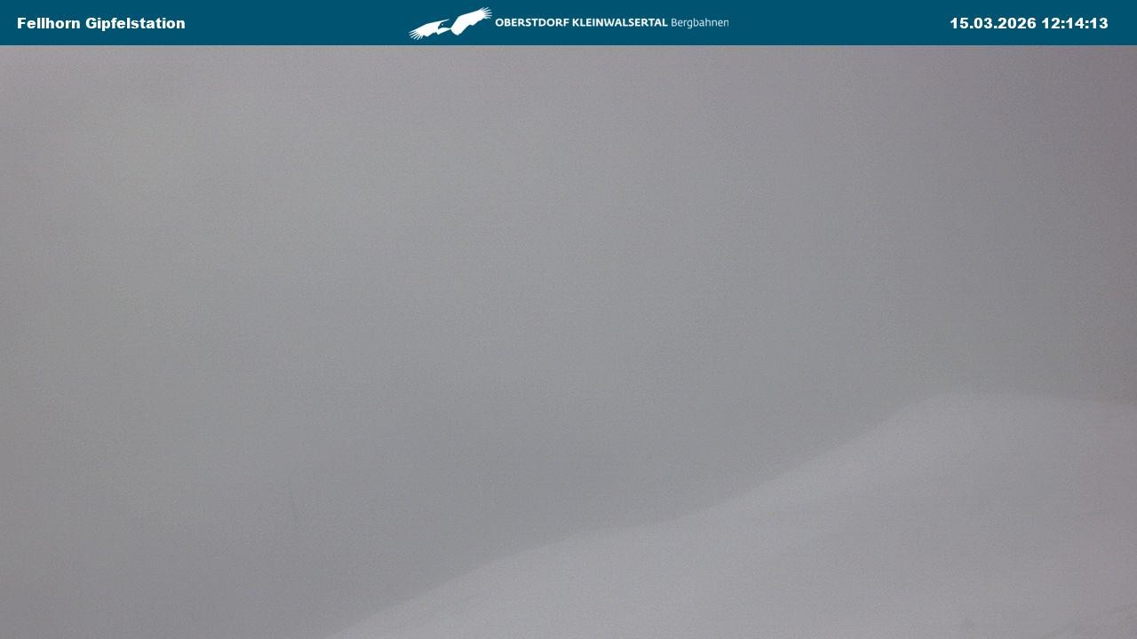 Archived image Webcam Fellhornbahn - Top Station (1.967m)