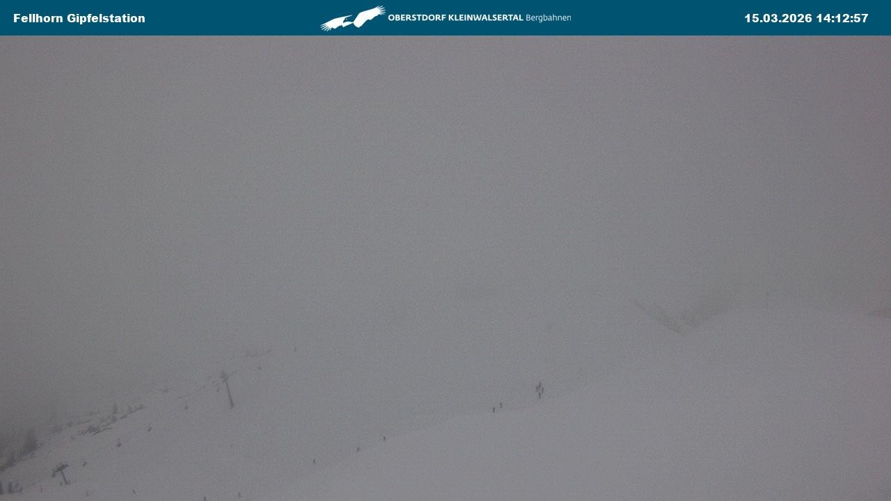 Archived image Webcam Fellhornbahn - Top Station (1.967m)