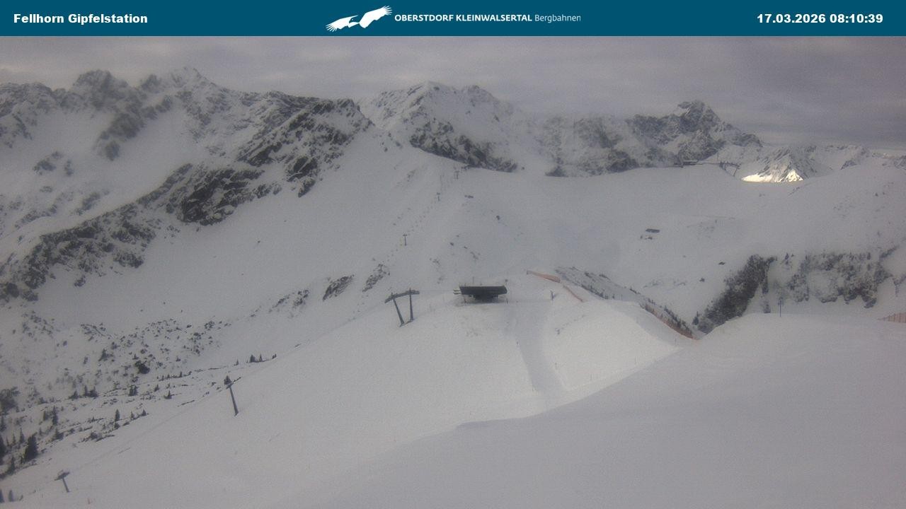Archived image Webcam Fellhornbahn - Top Station (1.967m)