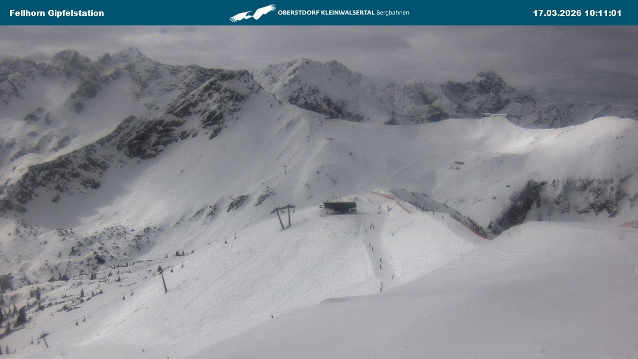 Archived image Webcam Fellhornbahn - Top Station (1.967m)