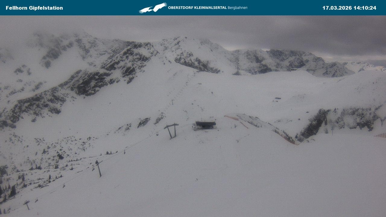 Archived image Webcam Fellhornbahn - Top Station (1.967m)