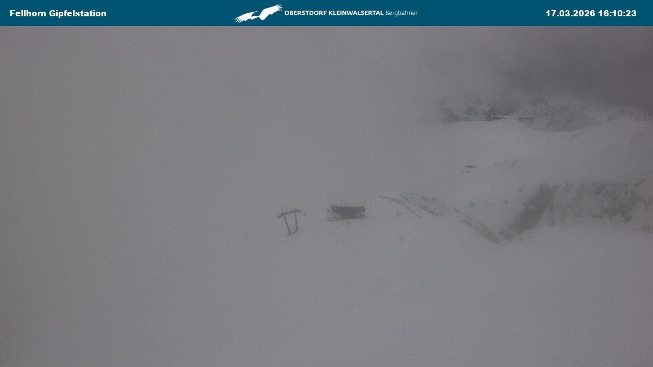 Archived image Webcam Fellhornbahn - Top Station (1.967m)