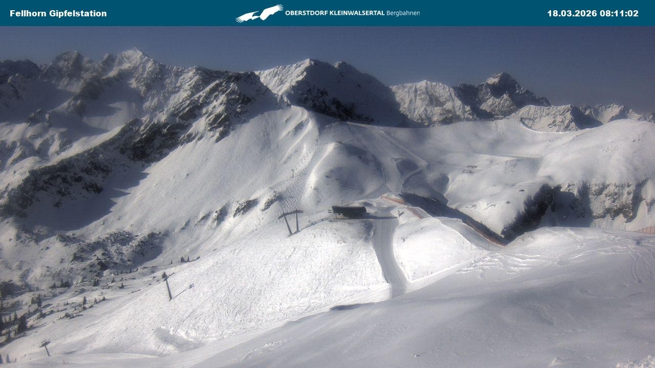 Archiv Foto Webcam Bergstation Fellhornbahn (1.967m)