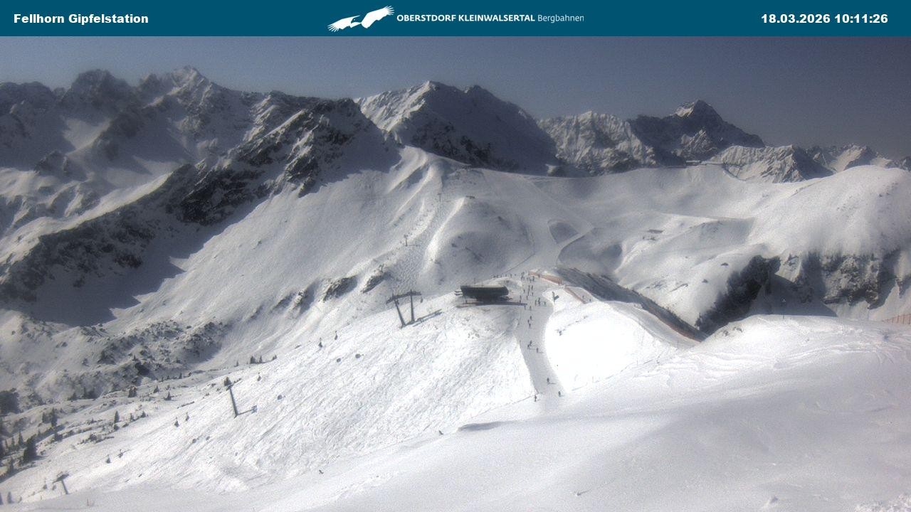 Archiv Foto Webcam Bergstation Fellhornbahn (1.967m)