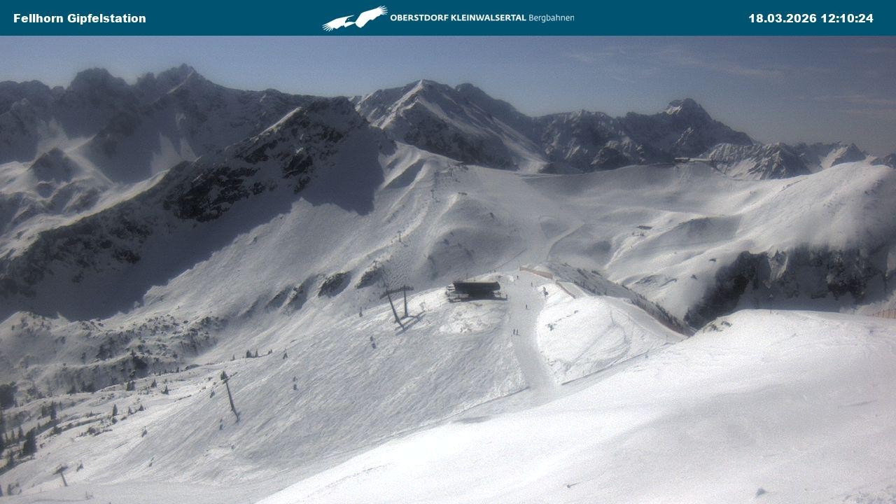 Archiv Foto Webcam Bergstation Fellhornbahn (1.967m)
