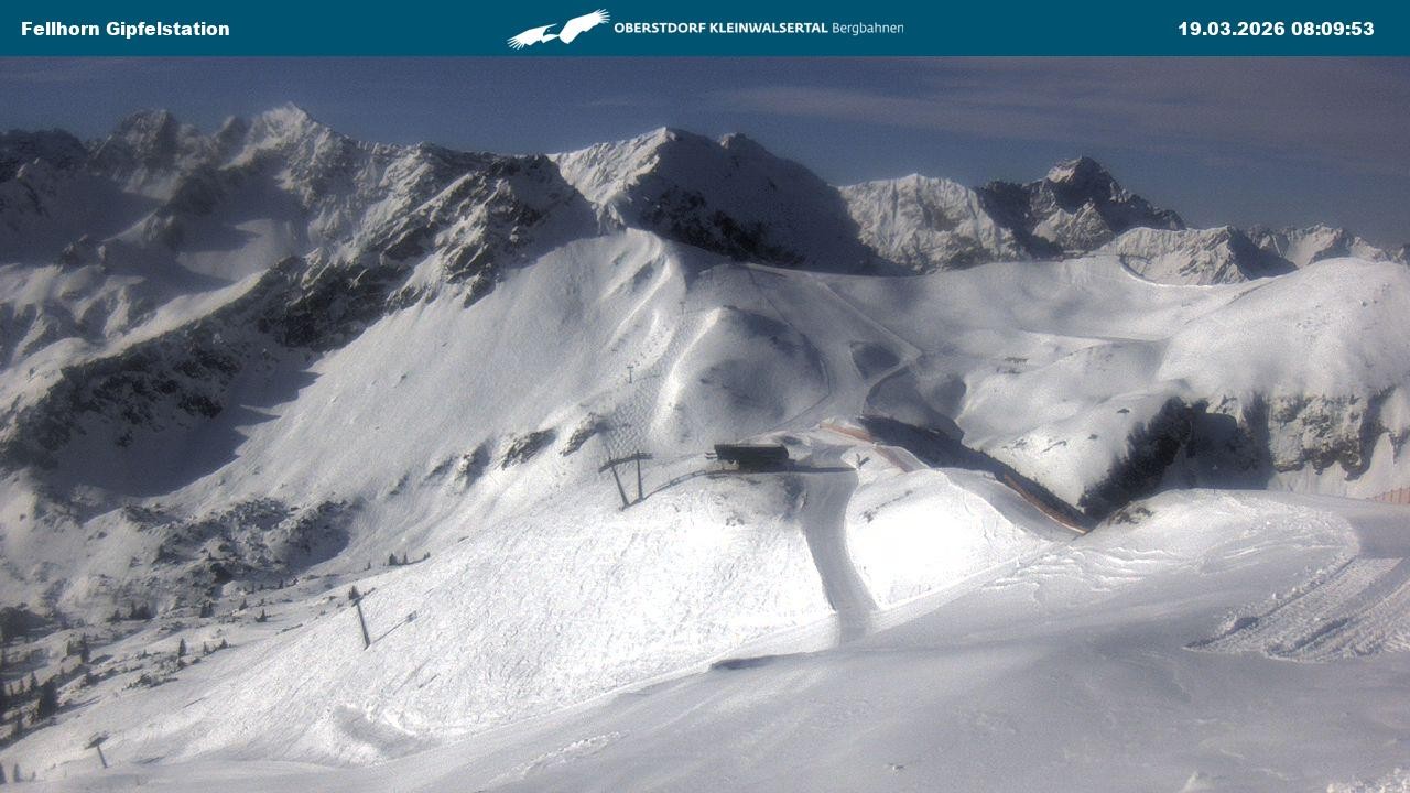 Archived image Webcam Fellhornbahn - Top Station (1.967m)