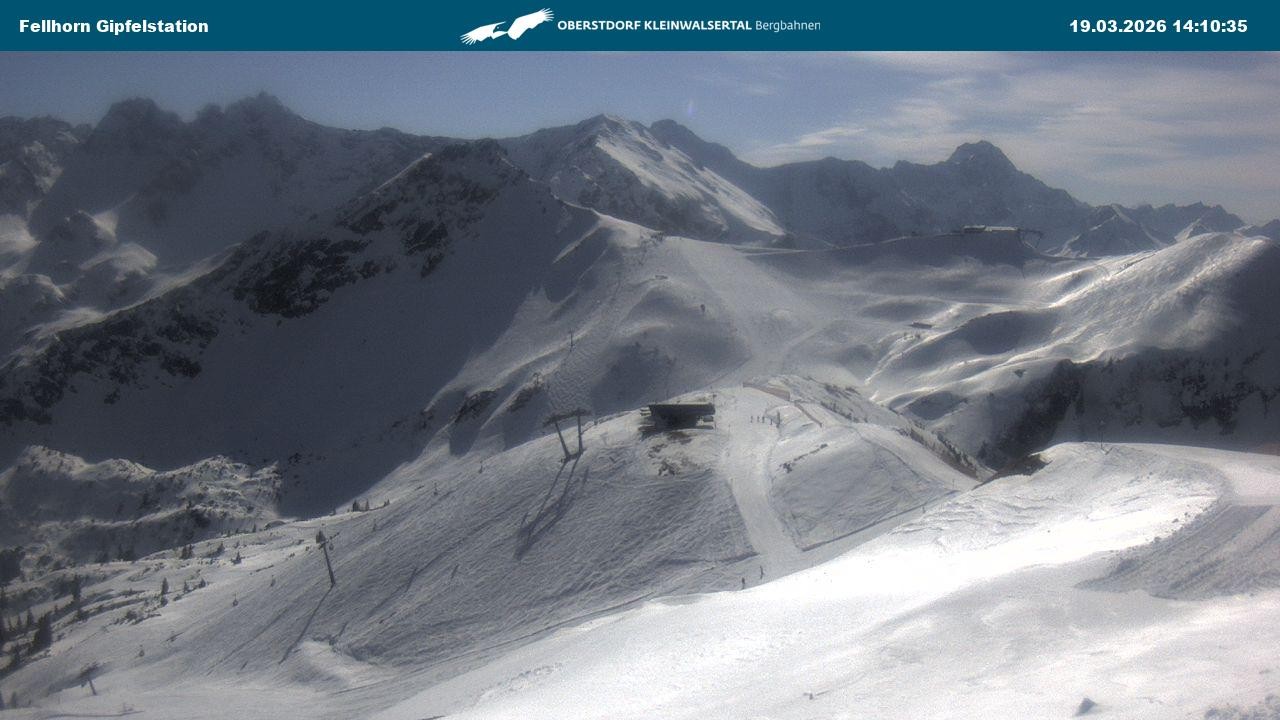 Archived image Webcam Fellhornbahn - Top Station (1.967m)