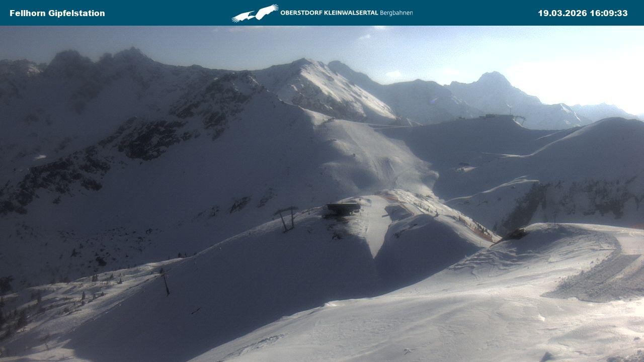 Archived image Webcam Fellhornbahn - Top Station (1.967m)