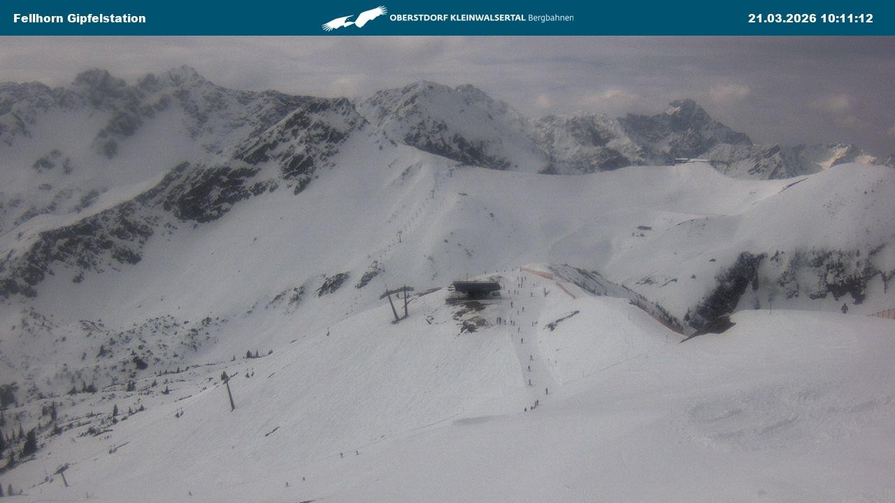 Archived image Webcam Fellhornbahn - Top Station (1.967m)