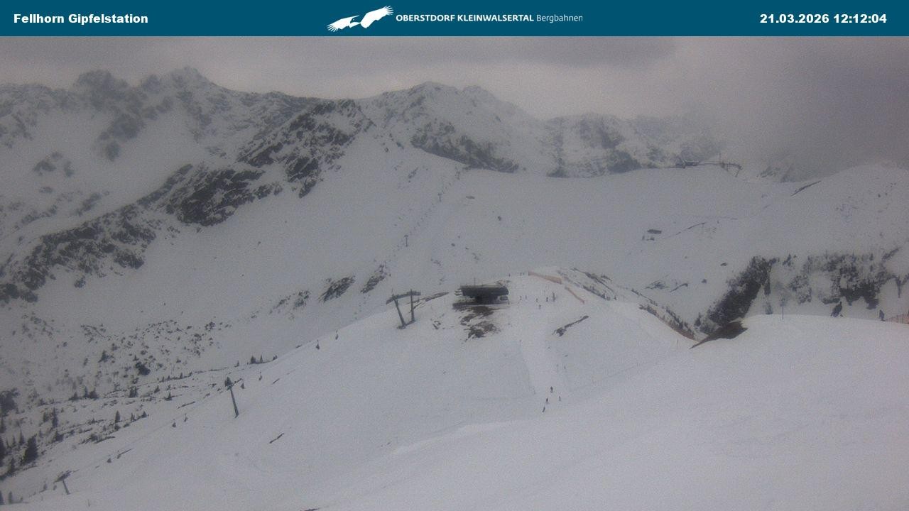 Archived image Webcam Fellhornbahn - Top Station (1.967m)
