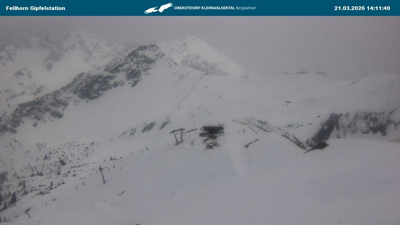Archived image Webcam Fellhornbahn - Top Station (1.967m)