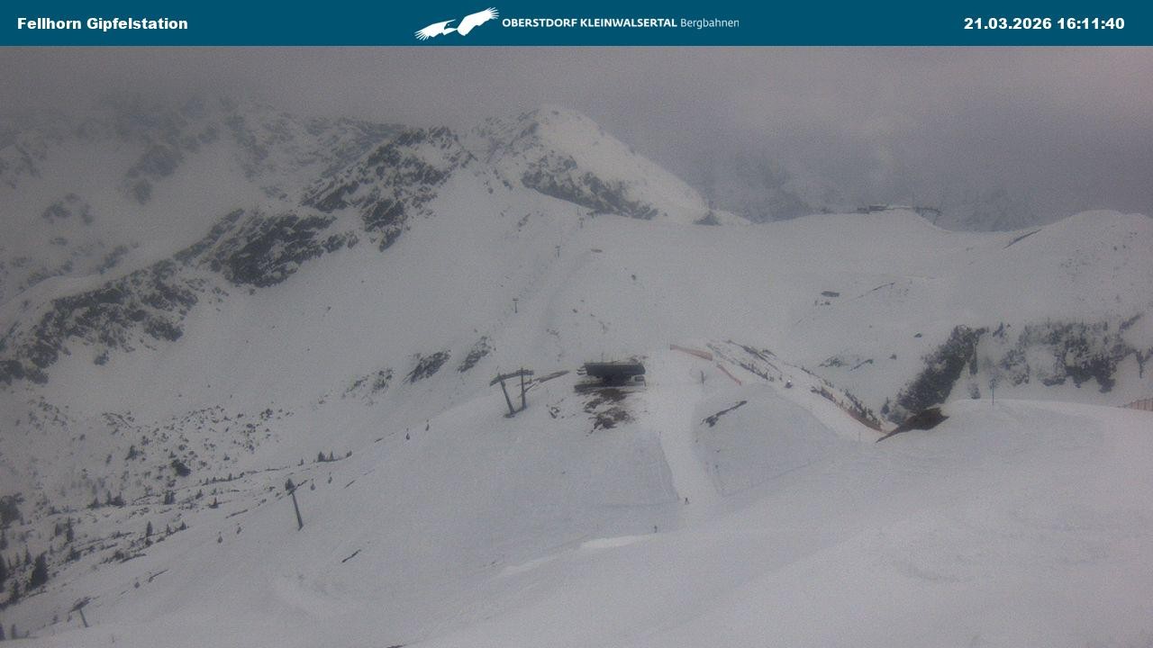 Archived image Webcam Fellhornbahn - Top Station (1.967m)