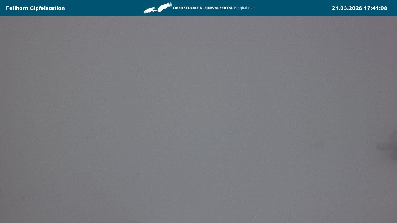 Archived image Webcam Fellhornbahn - Top Station (1.967m)