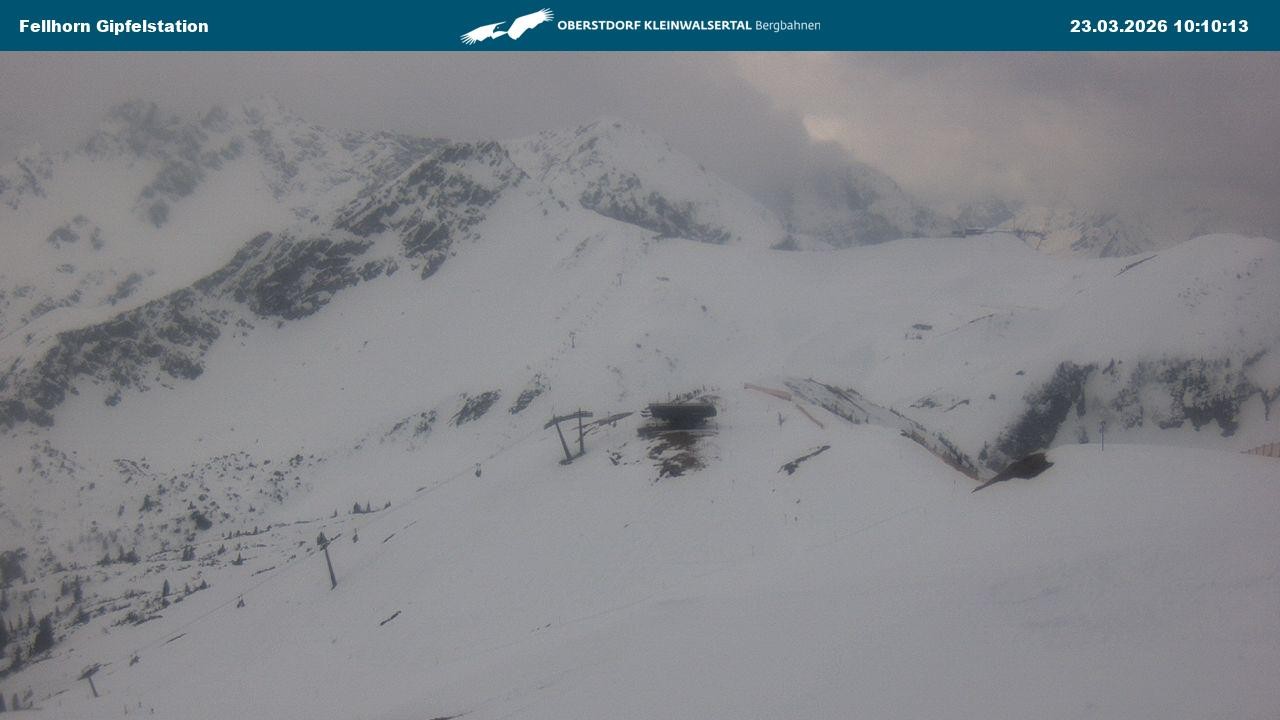 Archiv Foto Webcam Bergstation Fellhornbahn (1.967m)