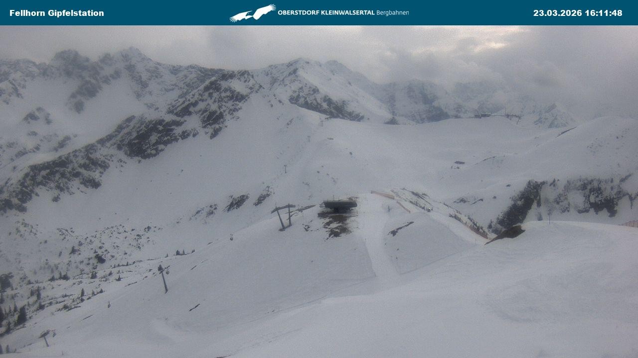 Archiv Foto Webcam Bergstation Fellhornbahn (1.967m)