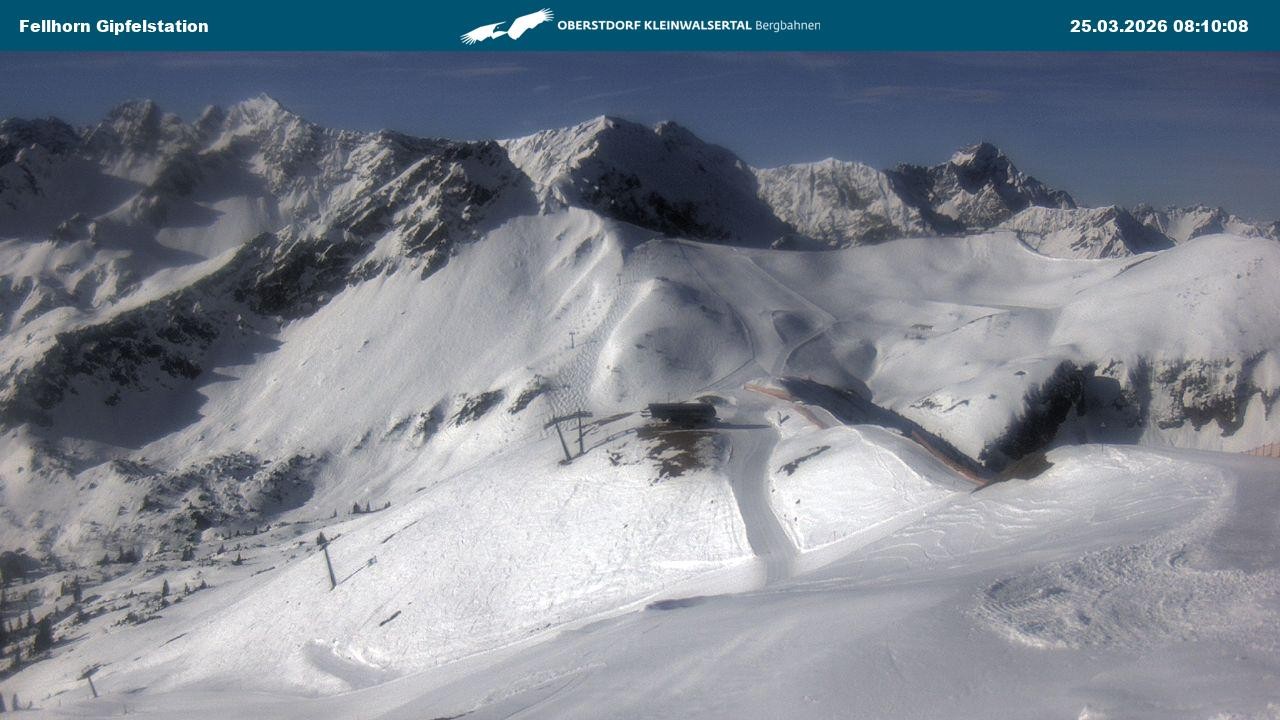 Archiv Foto Webcam Bergstation Fellhornbahn (1.967m)