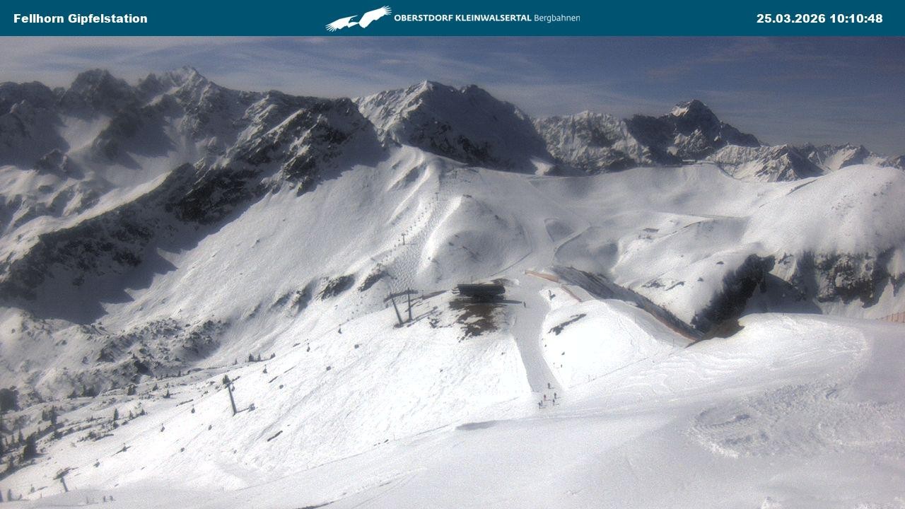 Archiv Foto Webcam Bergstation Fellhornbahn (1.967m)