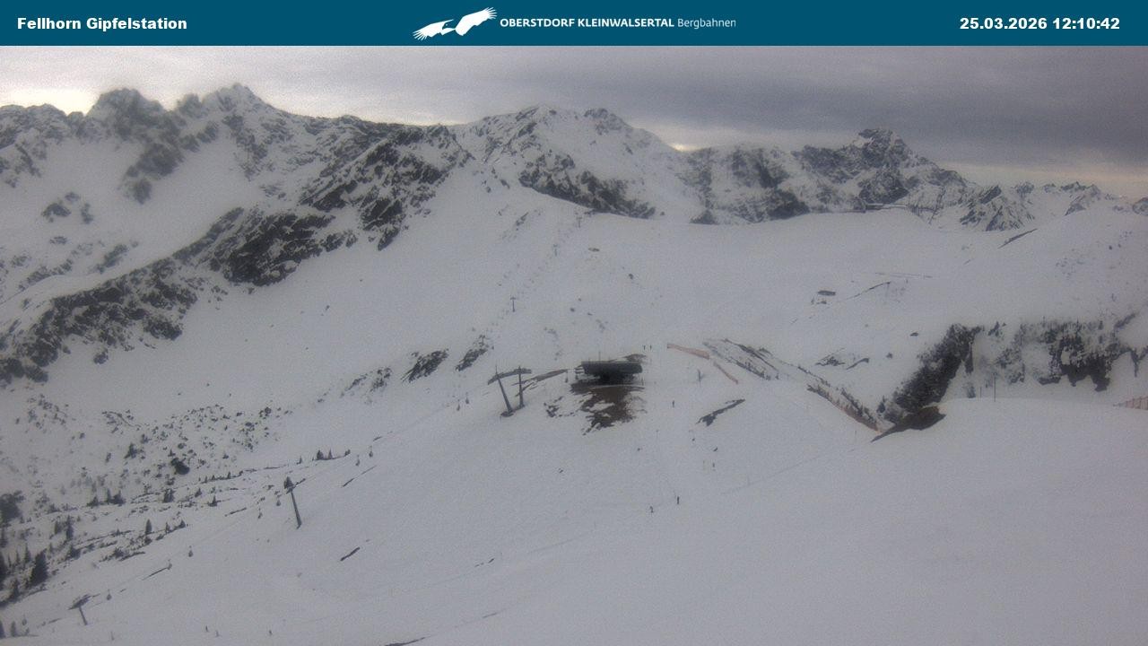 Archiv Foto Webcam Bergstation Fellhornbahn (1.967m)