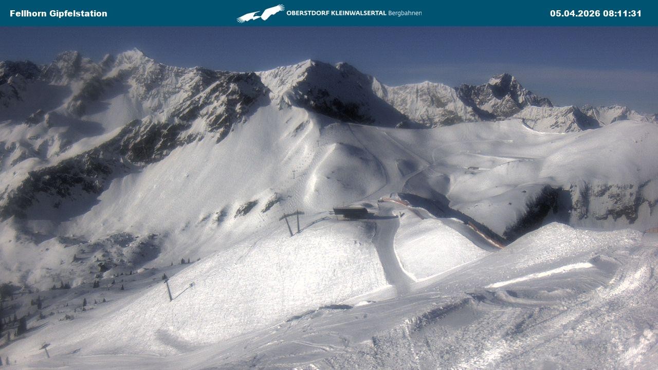 Archived image Webcam Fellhornbahn - Top Station (1.967m)
