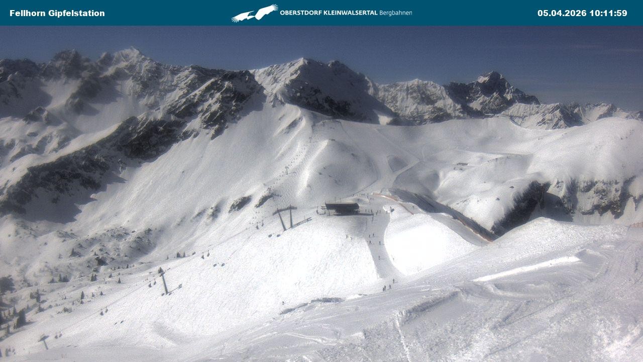 Archived image Webcam Fellhornbahn - Top Station (1.967m)
