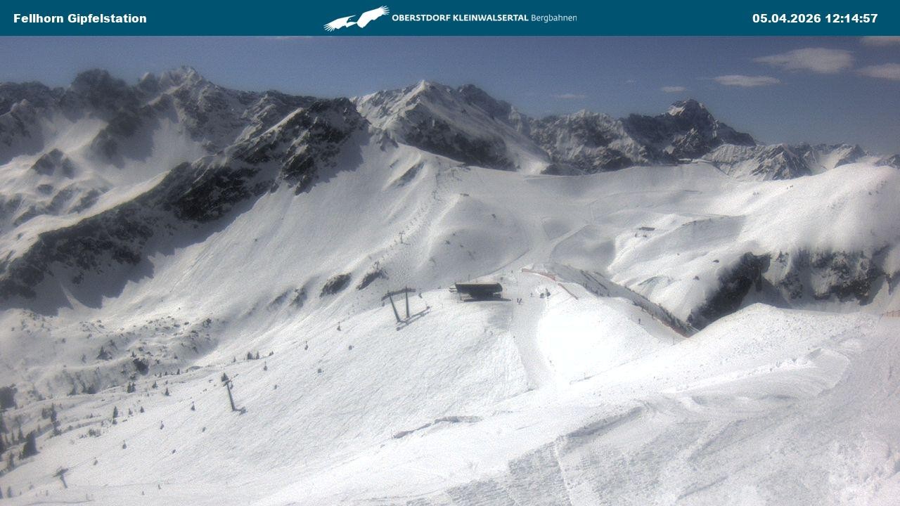 Archived image Webcam Fellhornbahn - Top Station (1.967m)
