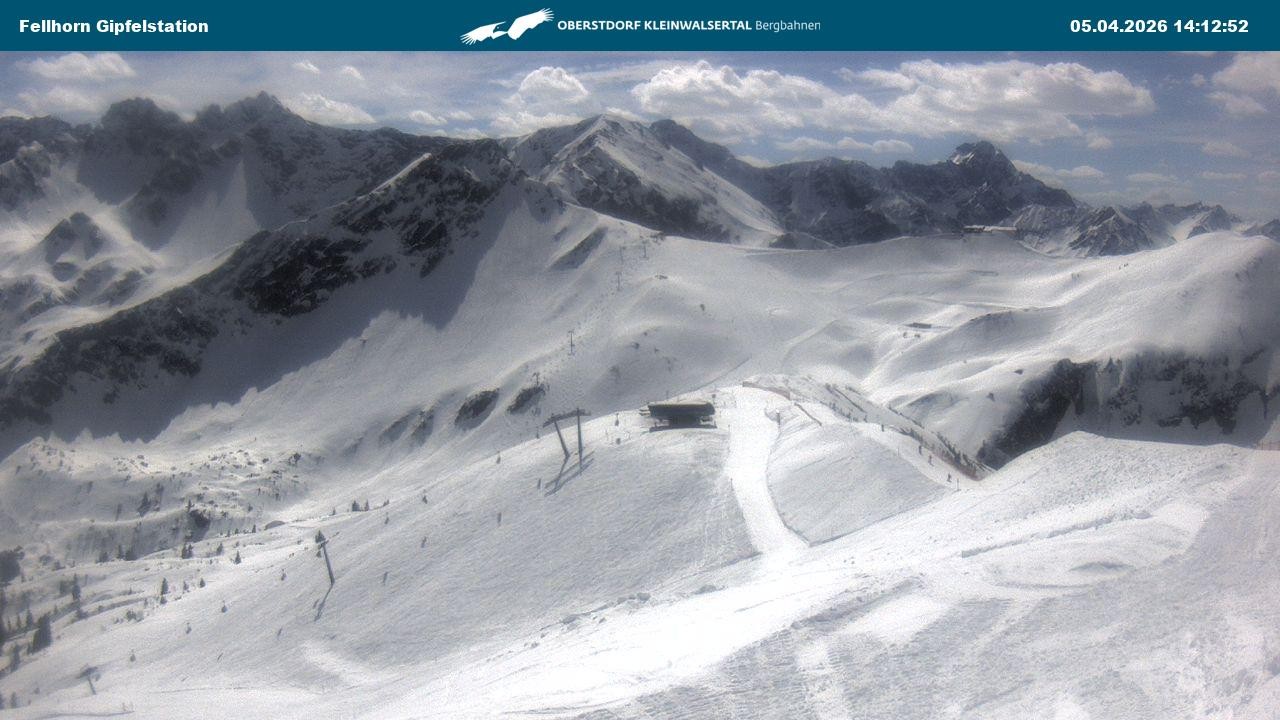 Archived image Webcam Fellhornbahn - Top Station (1.967m)