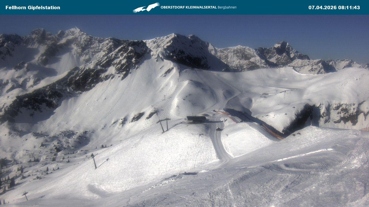 Archiv Foto Webcam Bergstation Fellhornbahn (1.967m)