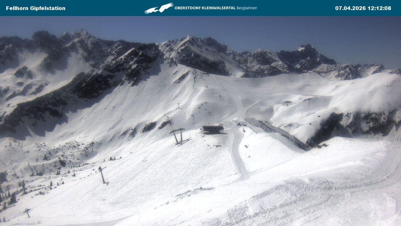 Archiv Foto Webcam Bergstation Fellhornbahn (1.967m)