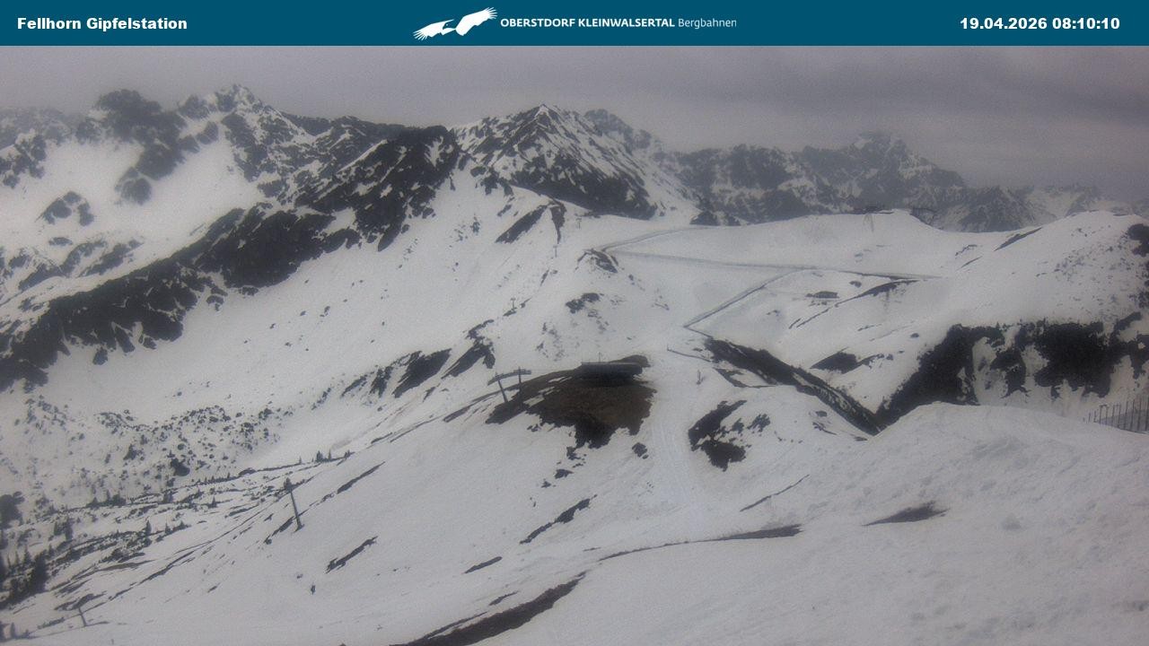 Archiv Foto Webcam Bergstation Fellhornbahn (1.967m)