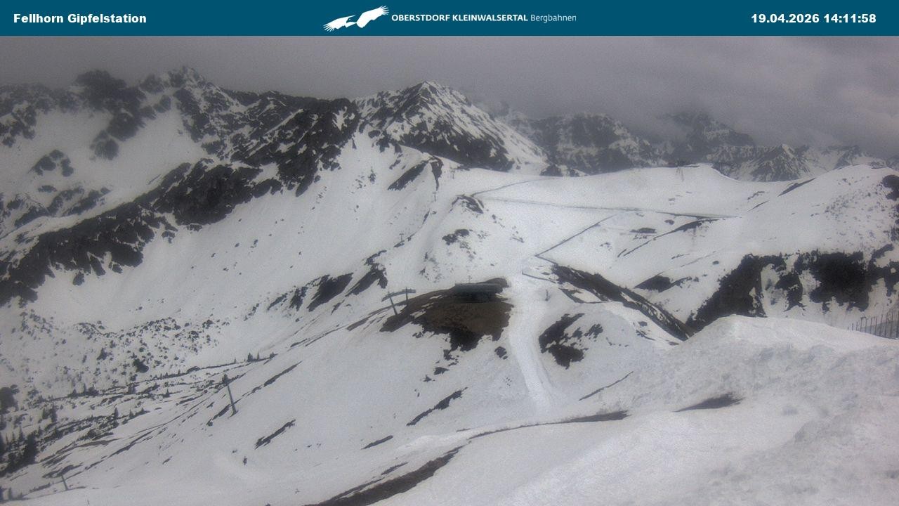 Archiv Foto Webcam Bergstation Fellhornbahn (1.967m)