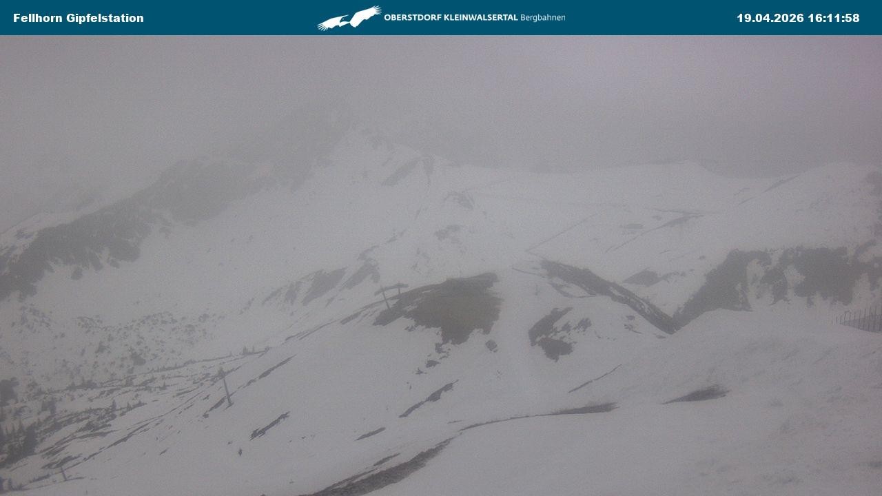 Archived image Webcam Fellhornbahn - Top Station (1.967m)