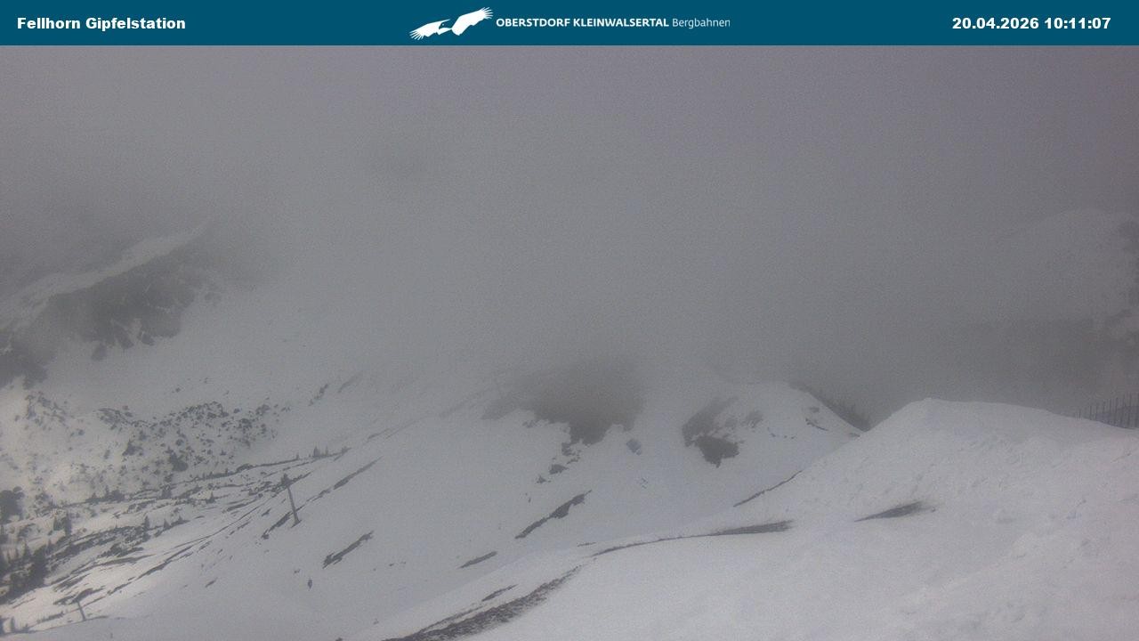 Archiv Foto Webcam Bergstation Fellhornbahn (1.967m)