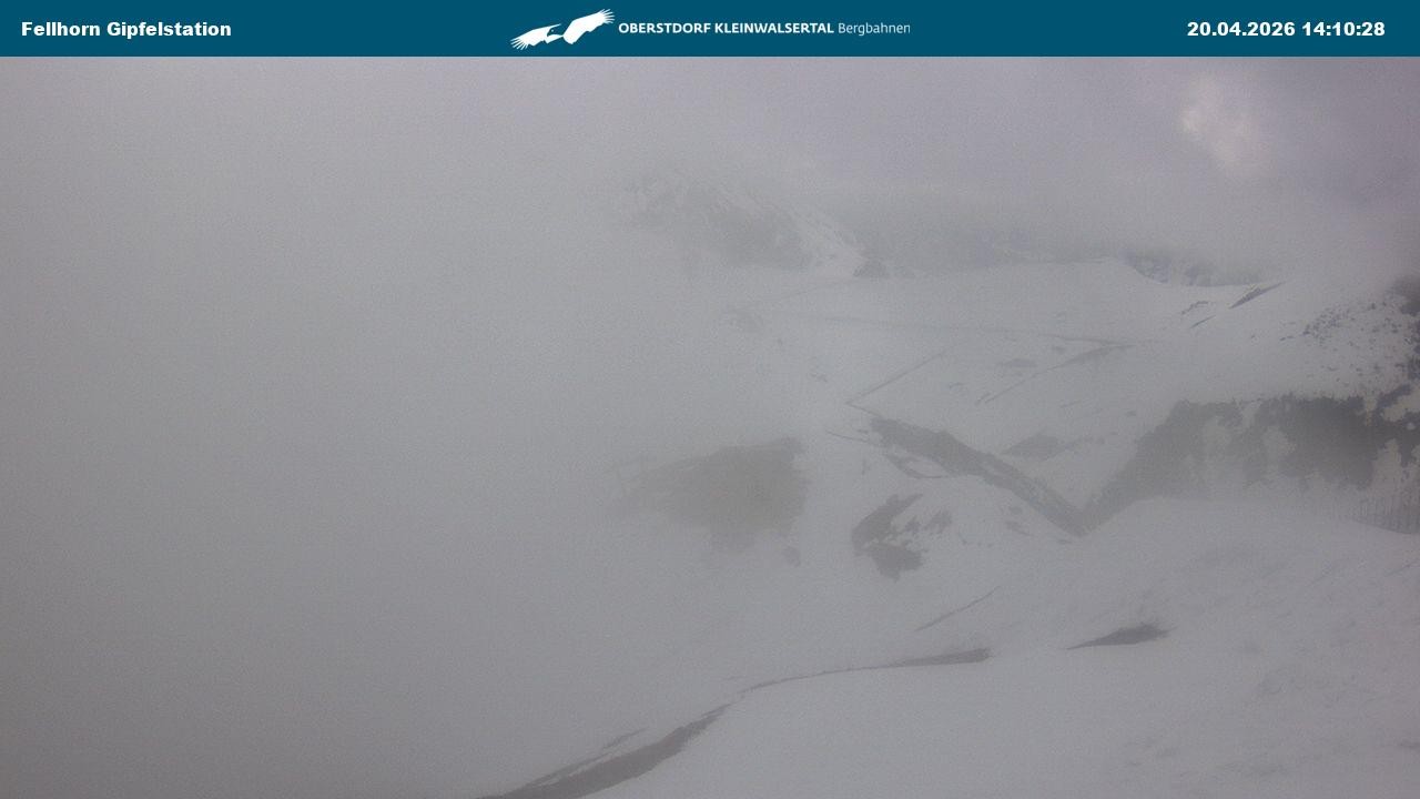 Archived image Webcam Fellhornbahn - Top Station (1.967m)