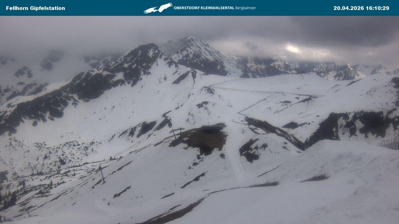 Archived image Webcam Fellhornbahn - Top Station (1.967m)