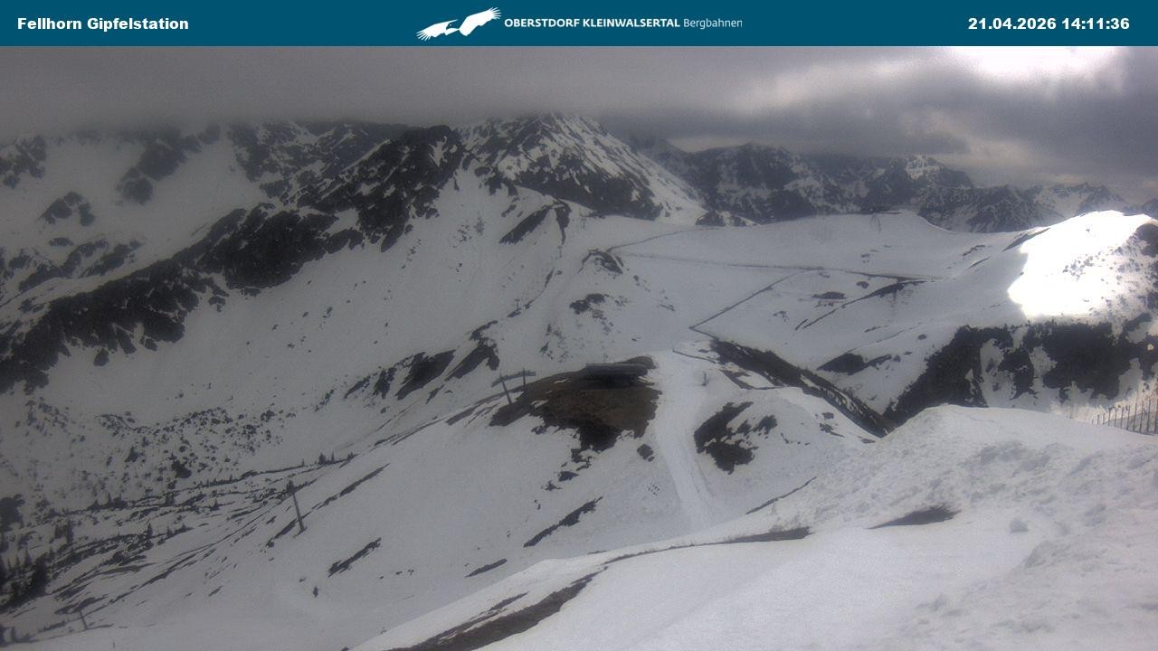 Archiv Foto Webcam Bergstation Fellhornbahn (1.967m)