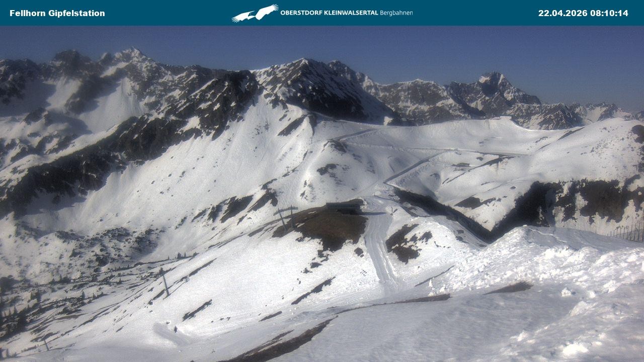 Archived image Webcam Fellhornbahn - Top Station (1.967m)