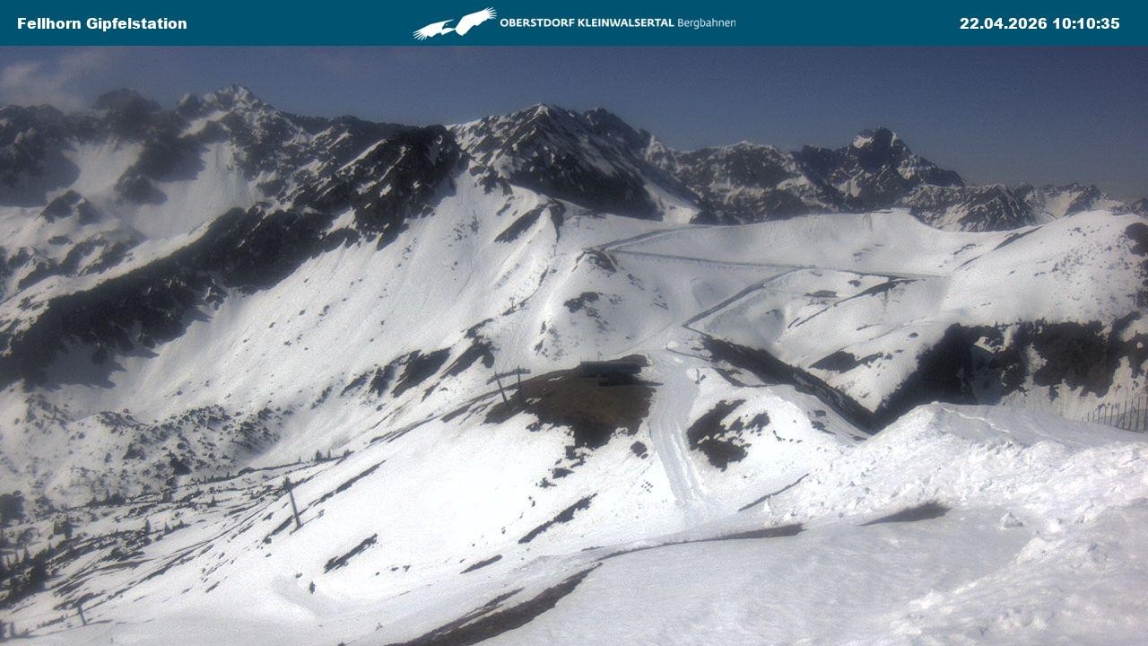 Archiv Foto Webcam Bergstation Fellhornbahn (1.967m)