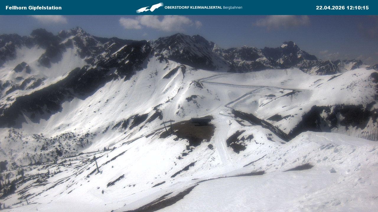 Archiv Foto Webcam Bergstation Fellhornbahn (1.967m)