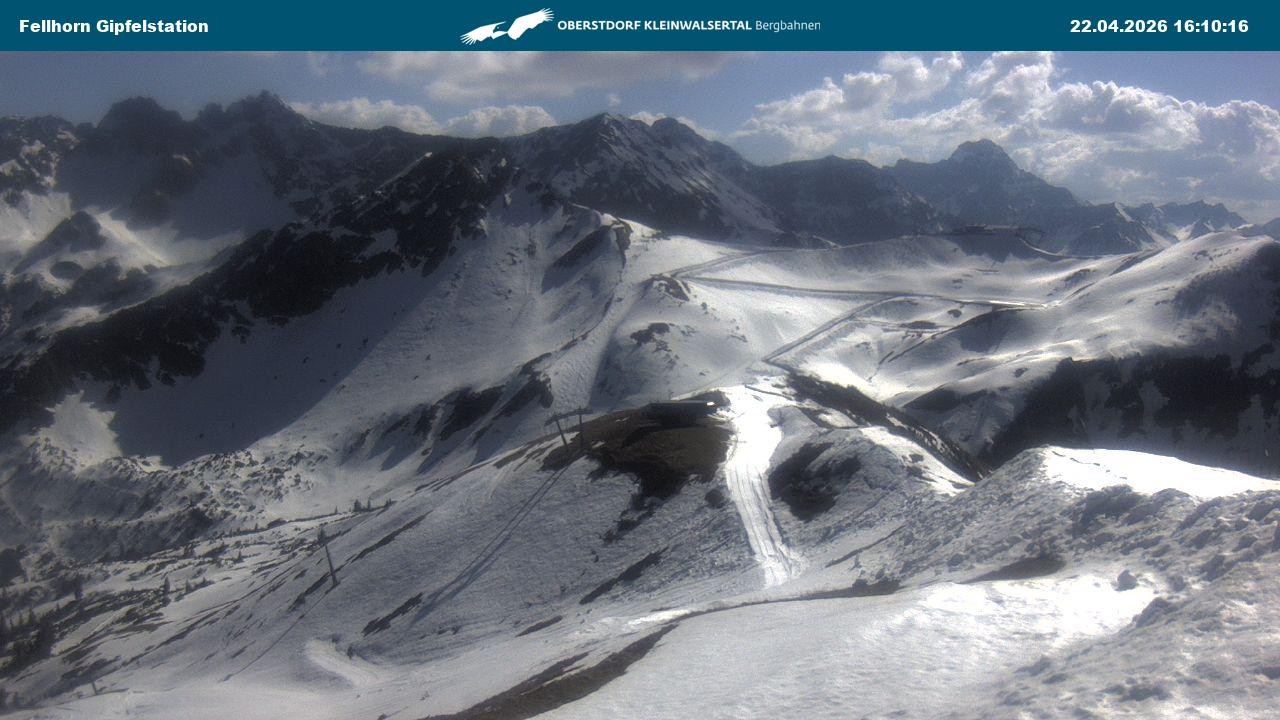 Archiv Foto Webcam Bergstation Fellhornbahn (1.967m)
