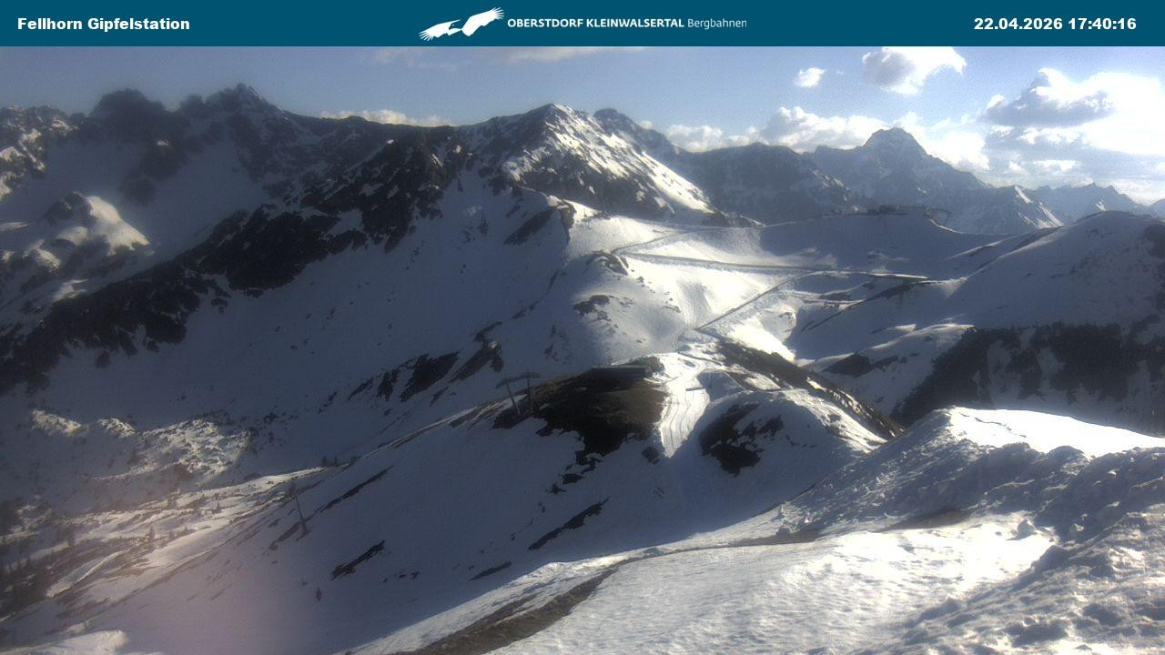 Archiv Foto Webcam Bergstation Fellhornbahn (1.967m)